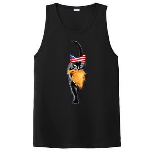 Funny Childless Cat Lady With Trump Hair Vote Kamala 2024 PosiCharge Competitor Tank