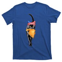 Funny Childless Cat Lady With Trump Hair Vote Kamala 2024 T-Shirt