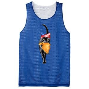 Funny Childless Cat Lady With Trump Hair Vote Kamala 2024 Mesh Reversible Basketball Jersey Tank