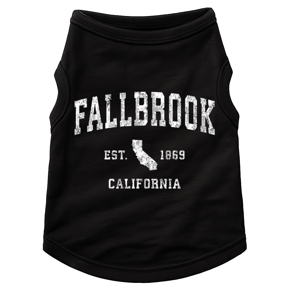 Fallbrook California Ca Vintage Sports Doggie Tank