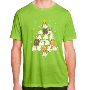 Funny Cats Christmas Tree Funny Gift Adult ChromaSoft Performance T-Shirt