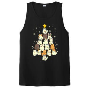 Funny Cats Christmas Tree Funny Gift PosiCharge Competitor Tank