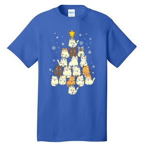 Funny Cats Christmas Tree Funny Gift Tall T-Shirt