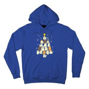 Funny Cats Christmas Tree Funny Gift Tall Hoodie