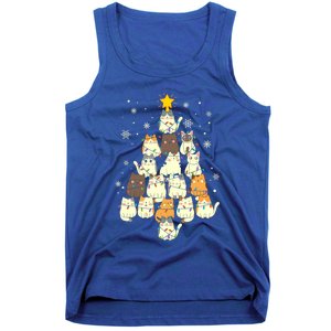 Funny Cats Christmas Tree Funny Gift Tank Top