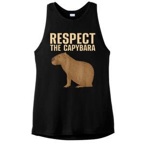 Funny Capybara Cavy Rodent Capybara Lover Ladies PosiCharge Tri-Blend Wicking Tank