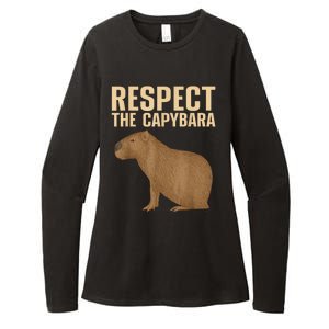 Funny Capybara Cavy Rodent Capybara Lover Womens CVC Long Sleeve Shirt