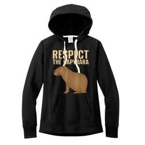 Funny Capybara Cavy Rodent Capybara Lover Women's Fleece Hoodie