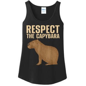 Funny Capybara Cavy Rodent Capybara Lover Ladies Essential Tank