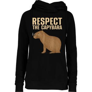 Funny Capybara Cavy Rodent Capybara Lover Womens Funnel Neck Pullover Hood