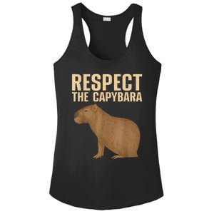 Funny Capybara Cavy Rodent Capybara Lover Ladies PosiCharge Competitor Racerback Tank