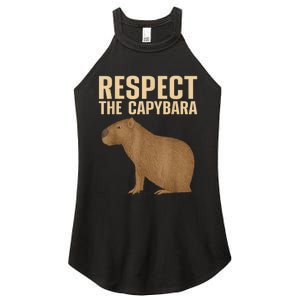 Funny Capybara Cavy Rodent Capybara Lover Women's Perfect Tri Rocker Tank