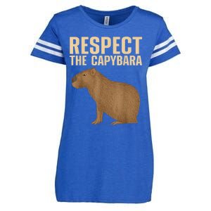 Funny Capybara Cavy Rodent Capybara Lover Enza Ladies Jersey Football T-Shirt