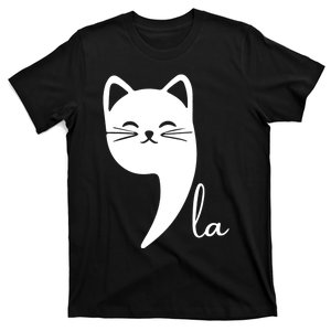 Funny Cat Comma La Kamala Harris For President 2024 Election T-Shirt