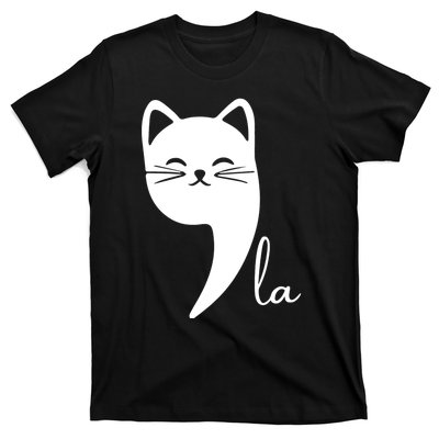 Funny Cat Comma La Kamala Harris For President 2024 Election T-Shirt