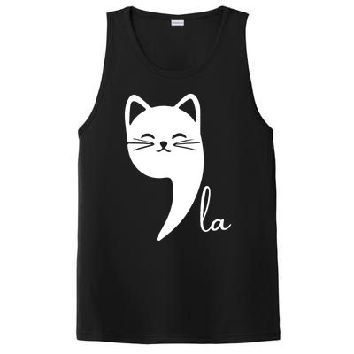 Funny Cat Comma La Kamala Harris For President 2024 Election PosiCharge Competitor Tank