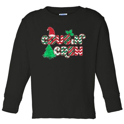 Fun Cousin Crew Christmas Toddler Long Sleeve Shirt