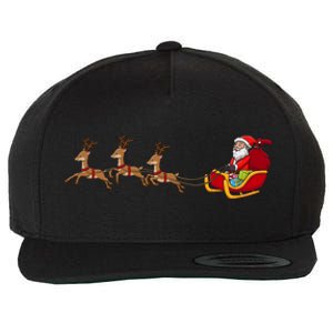 Father Christmas Comes To You At Christmas Gift Wool Snapback Cap