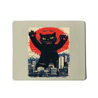 Funny Catzilla Cat Monster Cat Meowzilla Ukiyoe Catzilla Mousepad