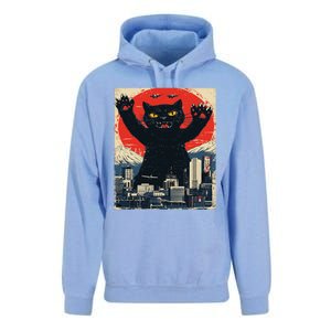 Funny Catzilla Cat Monster Cat Meowzilla Ukiyoe Catzilla Unisex Surf Hoodie