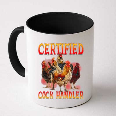Funny Certified Cock Handler Funny Oddly Specific Meme Mug