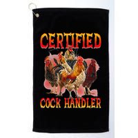 Funny Certified Cock Handler Funny Oddly Specific Meme Golf Towel