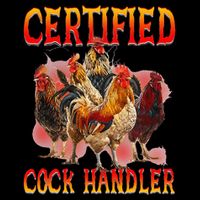 Funny Certified Cock Handler Funny Oddly Specific Meme Women's Crop Top Tee