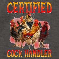 Funny Certified Cock Handler Funny Oddly Specific Meme Vector Backpack
