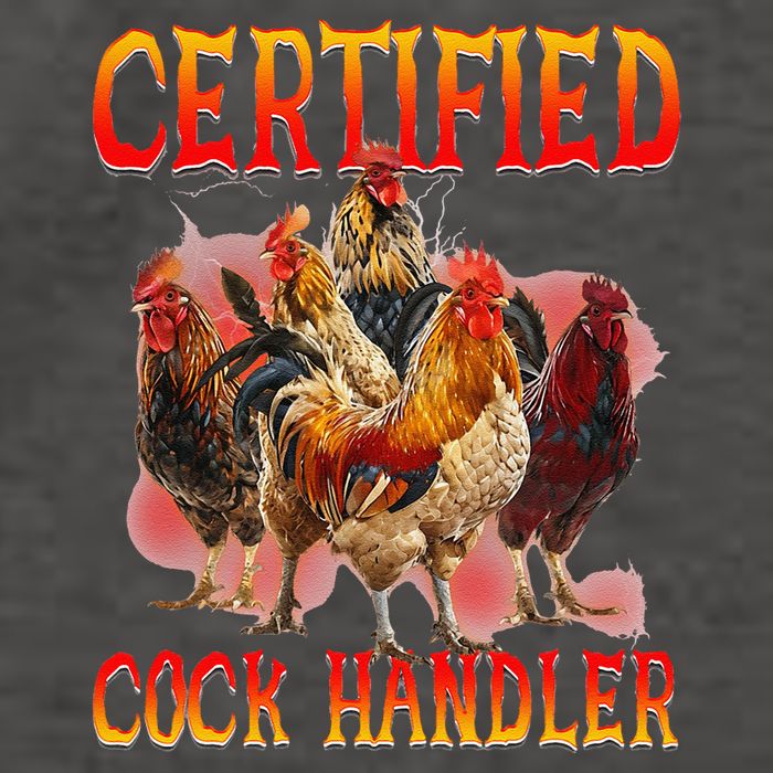 Funny Certified Cock Handler Funny Oddly Specific Meme Vector Backpack