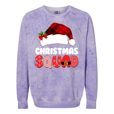 Funny Cute Christmas Squad Matching Shirts Colorblast Crewneck Sweatshirt