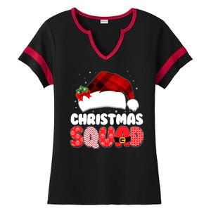 Funny Cute Christmas Squad Matching Shirts Ladies Halftime Notch Neck Tee