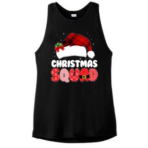 Funny Cute Christmas Squad Matching Shirts Ladies PosiCharge Tri-Blend Wicking Tank