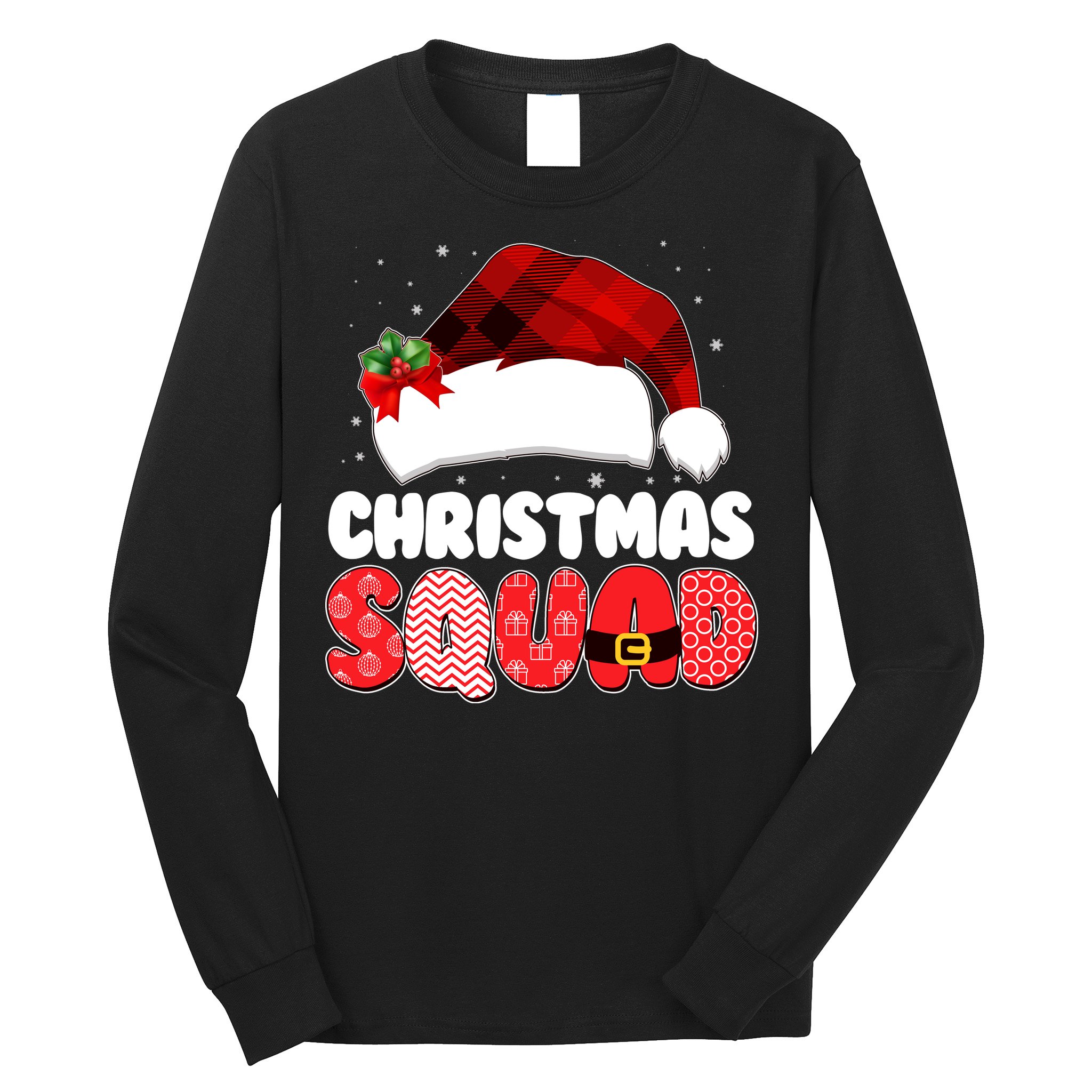 Funny Cute Christmas Squad Matching Shirts Long Sleeve Shirt