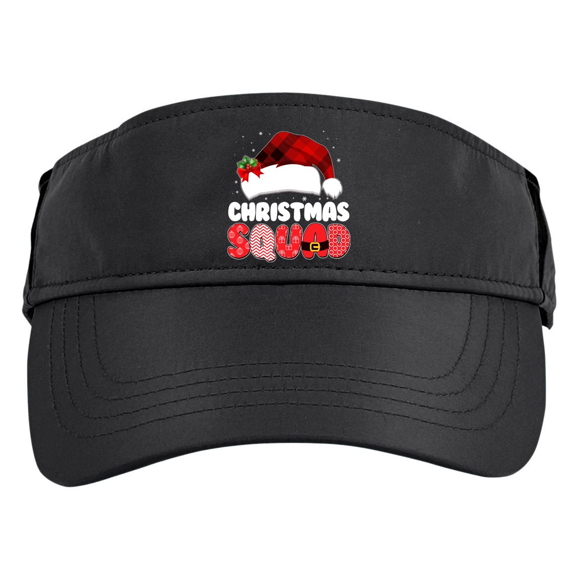 Funny Cute Christmas Squad Matching Shirts Adult Drive Performance Visor