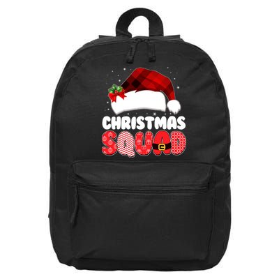 Funny Cute Christmas Squad Matching Shirts 16 in Basic Backpack