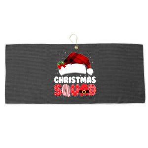 Funny Cute Christmas Squad Matching Shirts Large Microfiber Waffle Golf Towel