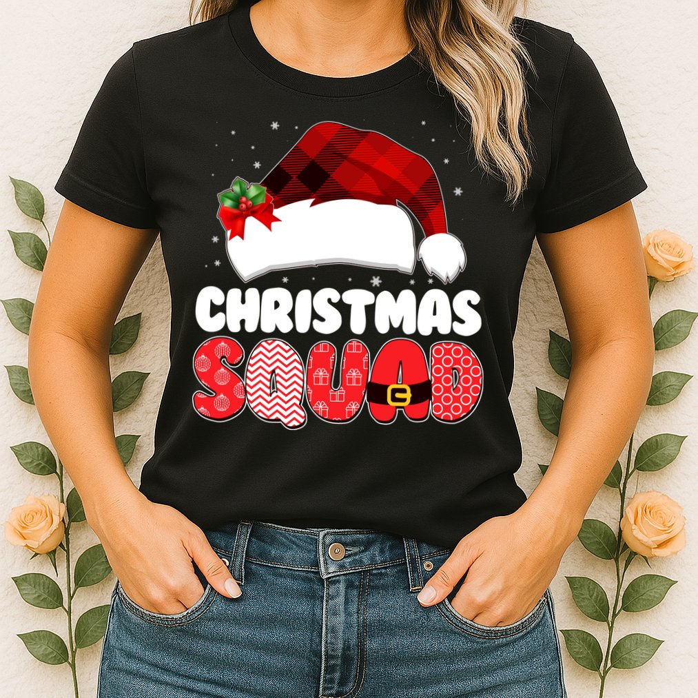 Funny Cute Christmas Squad Matching Shirts Womens T-Shirt
