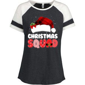 Funny Cute Christmas Squad Matching Shirts Enza Ladies Jersey Colorblock Tee