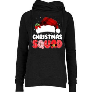 Funny Cute Christmas Squad Matching Shirts Womens Funnel Neck Pullover Hood