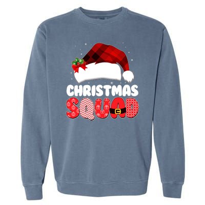 Funny Cute Christmas Squad Matching Shirts Garment-Dyed Sweatshirt