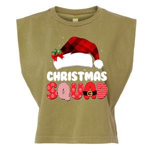 Funny Cute Christmas Squad Matching Shirts Garment-Dyed Women's Muscle Tee