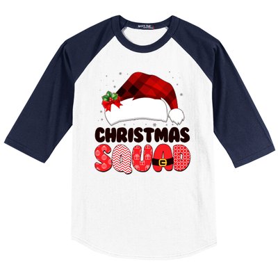 Funny Cute Christmas Squad Matching Shirts Baseball Sleeve Shirt