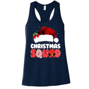 Funny Cute Christmas Squad Matching Shirts Women's Racerback Tank