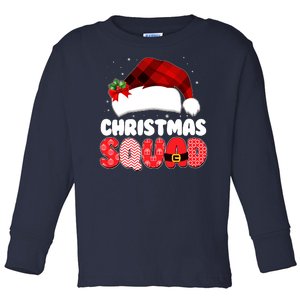 Funny Cute Christmas Squad Matching Shirts Toddler Long Sleeve Shirt