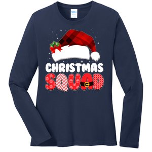 Funny Cute Christmas Squad Matching Shirts Ladies Long Sleeve Shirt