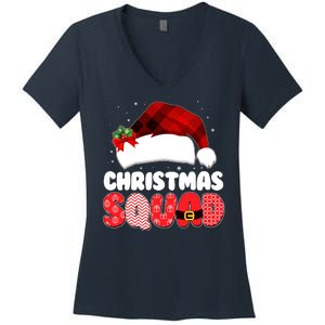 Funny Cute Christmas Squad Matching Shirts Women's V-Neck T-Shirt