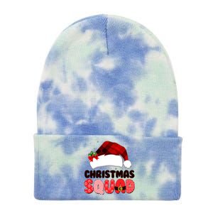 Funny Cute Christmas Squad Matching Shirts Tie Dye 12in Knit Beanie