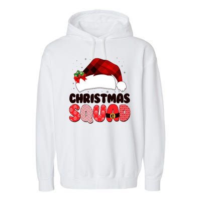 Funny Cute Christmas Squad Matching Shirts Garment-Dyed Fleece Hoodie