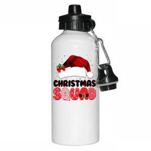 Funny Cute Christmas Squad Matching Shirts Aluminum Water Bottle