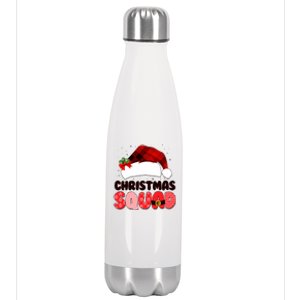 Funny Cute Christmas Squad Matching Shirts Stainless Steel Insulated Water Bottle